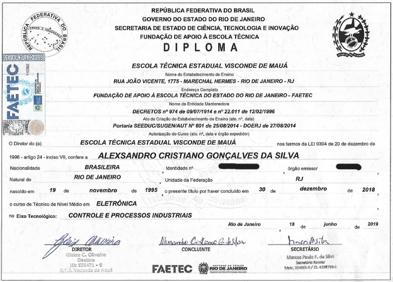 diploma ensino fundamental